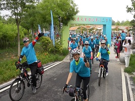 Ecological bicycle tour wraps up in Tianjin's Dongli