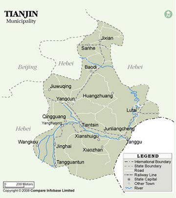 Tianjin Tourist Map