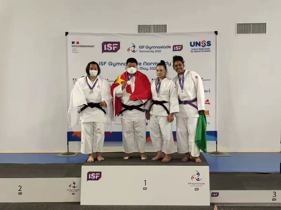 18-year-old judo athlete from Tianjin's Jizhou district wins world championship