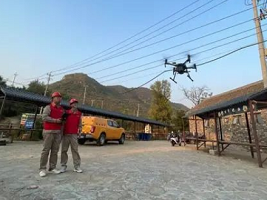 UAV helps electricity power supply of Jizhou