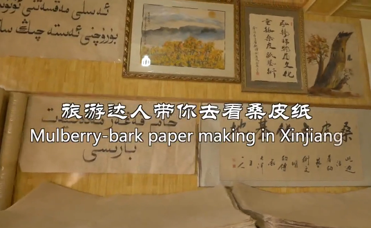 Mulberry-bark paper making in Xinjiang