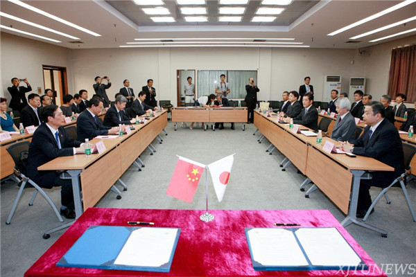 The Japanese Ehime county magistrate headed a delegation to XJTU