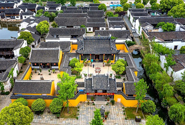 View from sky: Dangkou Ancient Town