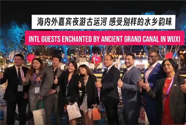 Intl guests enchanted by ancient Grand Canal in Wuxi