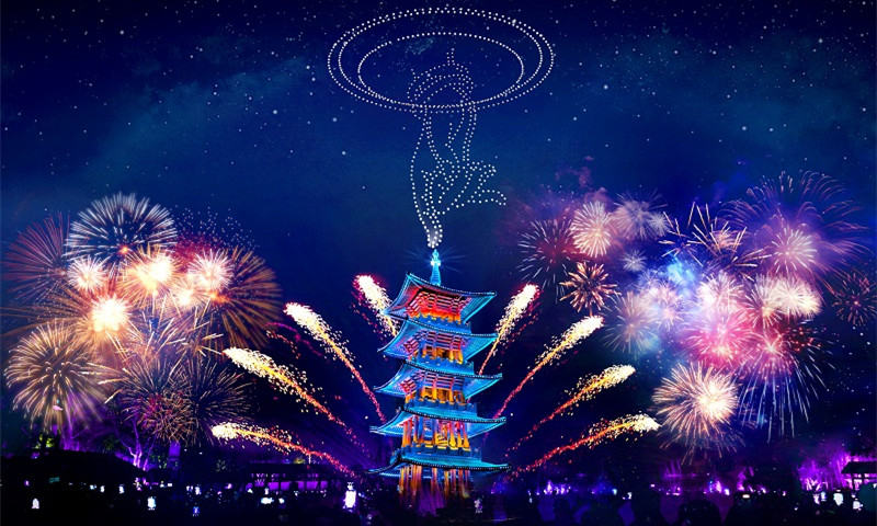 Wuxi drone show enthralls audiences