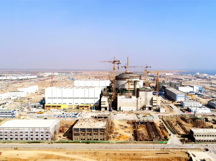 Milestone reached at first HPR 1000 overseas reactor