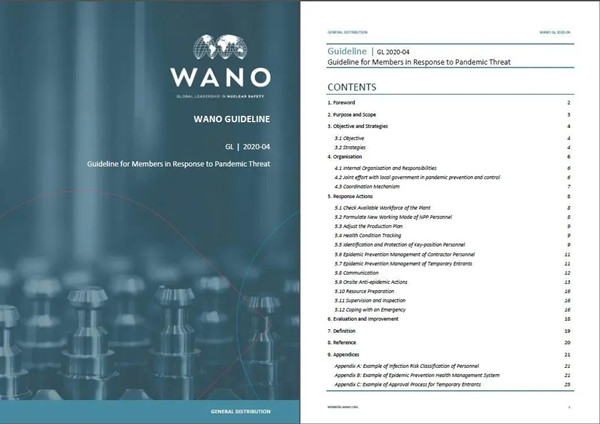 CNNC pandemic guidelines published by WANO