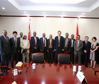Liu Shijin meets with Ethiopian delegation