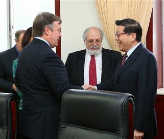 President Li Wei meets with ASU President