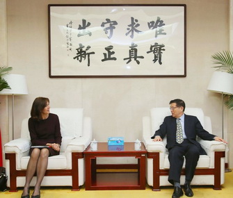 Li Wei meets with UK development institute head
