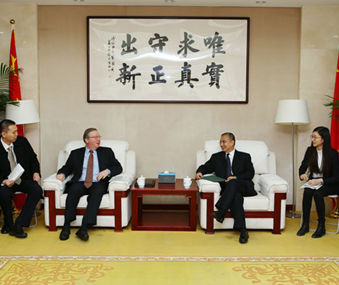 Zhang Laiming meets with UN representative in China