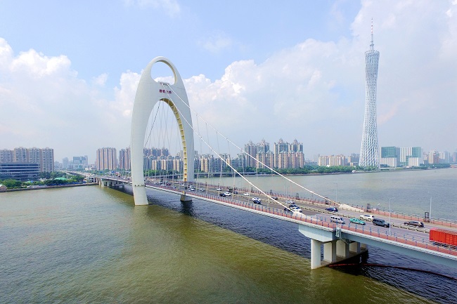 Guangzhou Liede Bridge: A shining city landmark