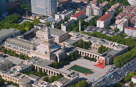 Vibrant Jing'an from a bird's eye view