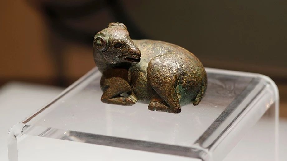 Han era bronze ram blends artistry and functionality