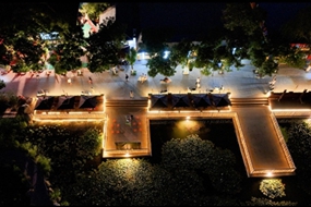 Colorful nightlife lights up Yinchuan in Ningxia