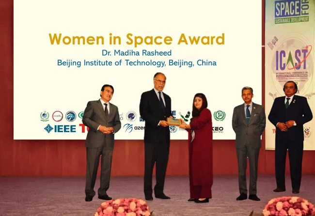 BIT postdoctoral fellow Madiha Rasheed awarded Women in Space Award