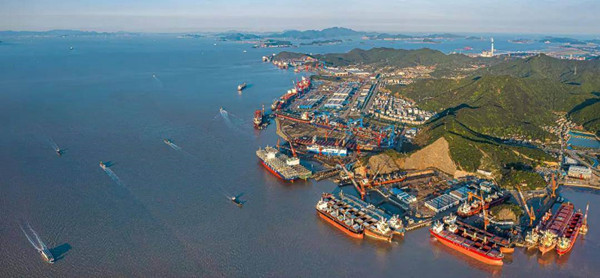 Zhoushan strengthens its position as a global ship repair hub