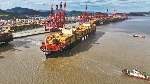 Ningbo-Zhoushan Port powers Zhejiang's foreign trade
