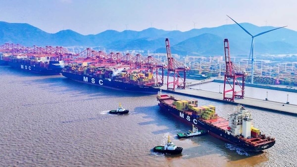 Ningbo-Zhoushan Port opens new trade route