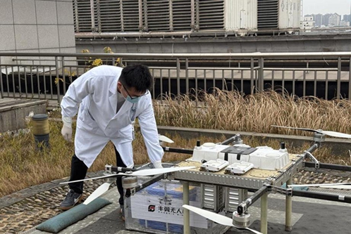 Medical drones open 'instant air corridor' at Shaoxing Second Hospital