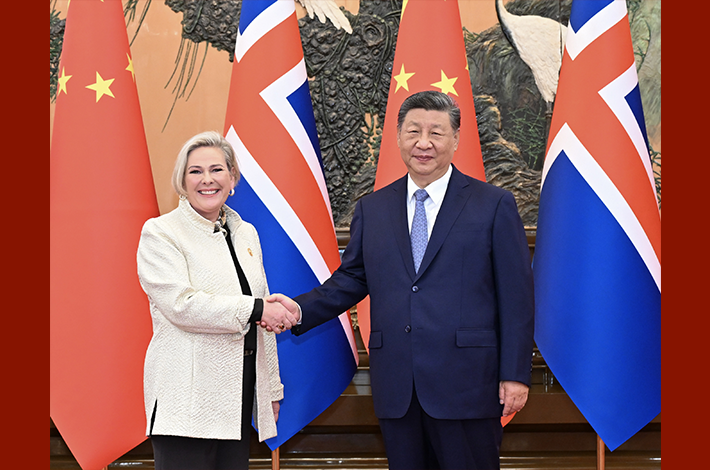 Си Цзиньпин встретился с президентом Исландии