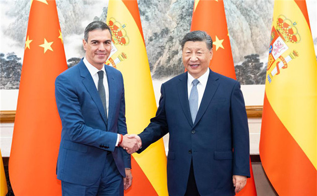 Xi meets Spanish prime minister