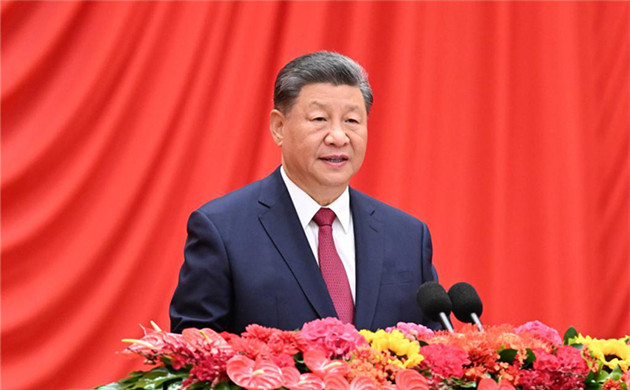 Xi urges greater national achievements, contributions to humanity's peace, development