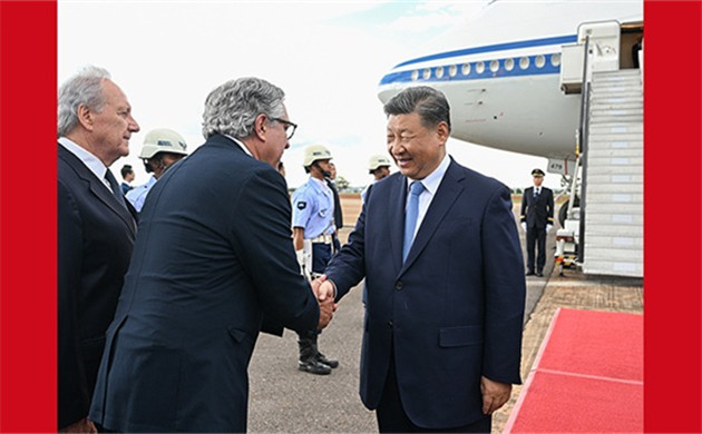 Xi arrives in Brasilia for state visit to Brazil