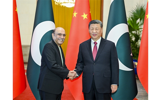 Xi holds talks with Pakistani president