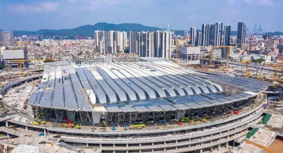 Baiyun station marks construction milestone