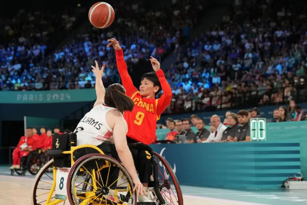 Chinese wheelchair basketball player wins bronze at Paris Paralympics