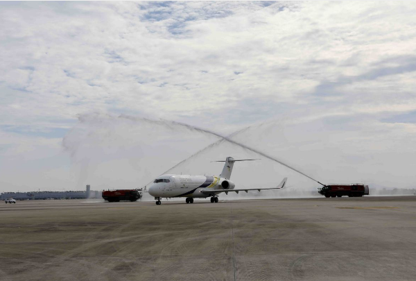 China celebrates maiden international flight of home-grown ARJ21 jetliner