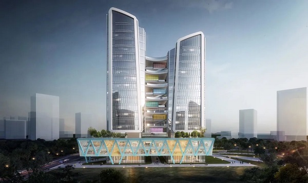 Rendering of the Guangzhou-Macao Quality Innovation Port project in the China-Singapore Guangzhou Knowledge City..jpg