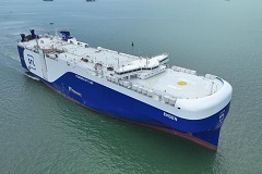First dual-fuel car truck carrier ship built in Guangzhou