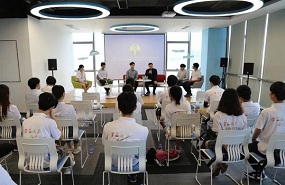 HK, Macao youths in Nansha share experiences to encourage interns