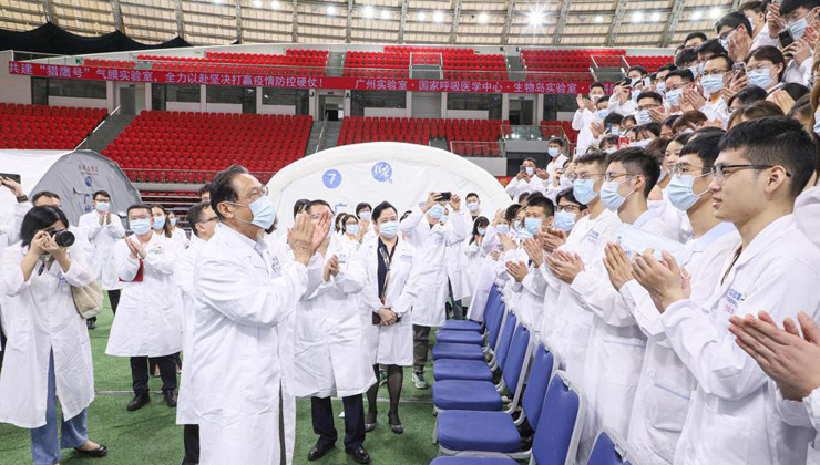 Inflatable virus testing lab closed in Guangzhou