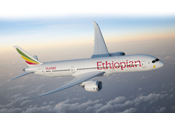 Ethiopian Airlines offers 10 weekly flights from Guangzhou to Addis Ababa