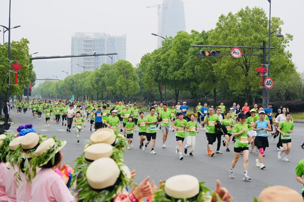 5,000 runners race in Huzhou for 2025 Anji Half Marathon 