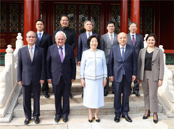 ICA President Sun Chunlan meets former French prime minister