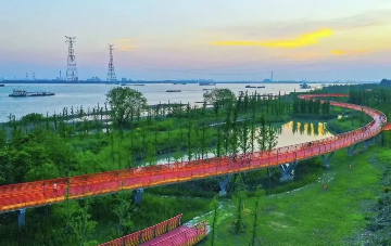 Binjiang Scenic Belt in Jingjiang included in national survey pilot work