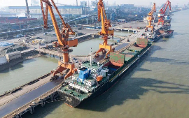 Zhangjiagang ships 14 metric tons of steel to Thailand 