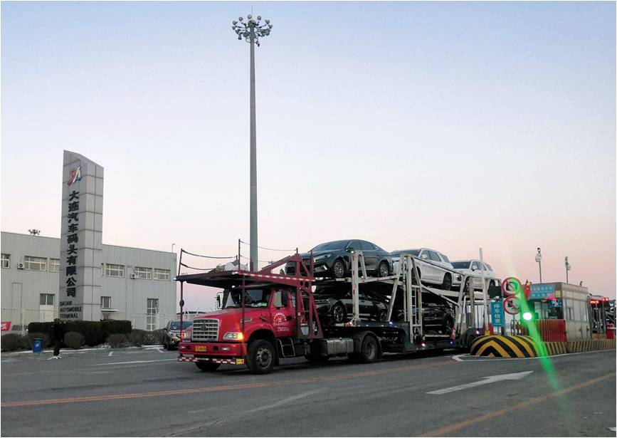 Dalian FTZ introduces sea-land route for in-transit vehicles