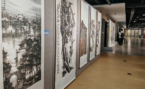 YRD Calligraphy and Painting Exhibition opens in Chongchuan 
