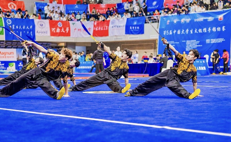 Wushu championships for Chinese universities held in Chongchuan 