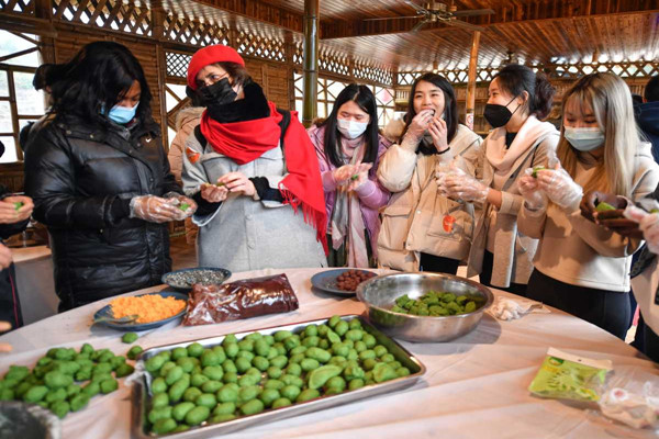 Spring Festival customs enthrall foreign teachers, students 