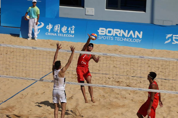 Asian Games beach volleyball event kicks off in Ningbo