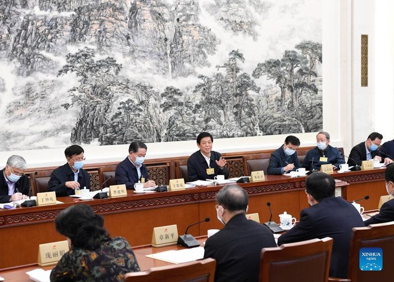 Senior Chinese legislators study Xi's speech on people's congresses.jpg