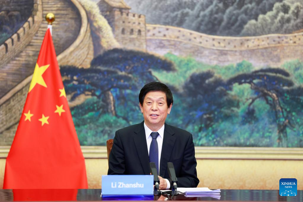 China's top legislator holds virtual talks with Norwegian parliament president.jpg
