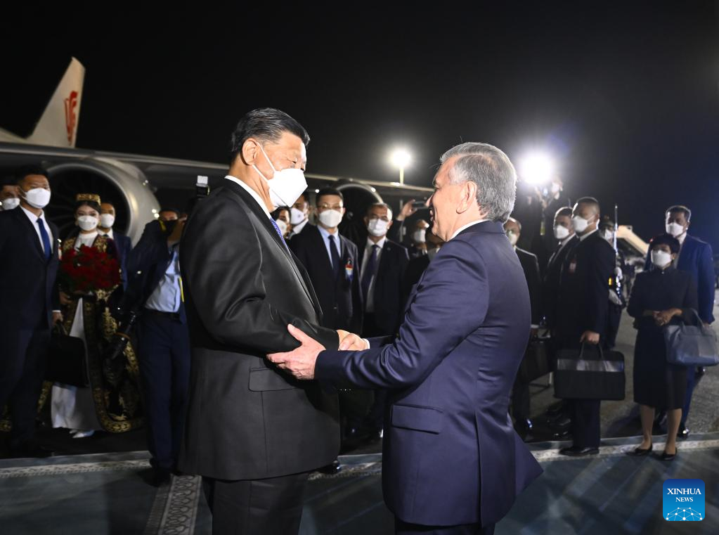 Xi arrives in Uzbekistan for state visit, SCO summit2.jpeg