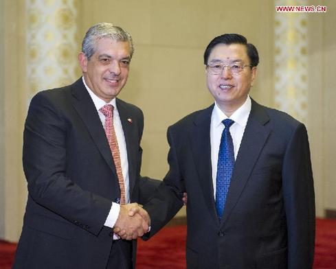 CHINA-BEIJING-ZHANG DEJIANG-DOMINGUEZ-MEETING (CN)